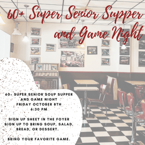 60+ Super Senior Soup Supper